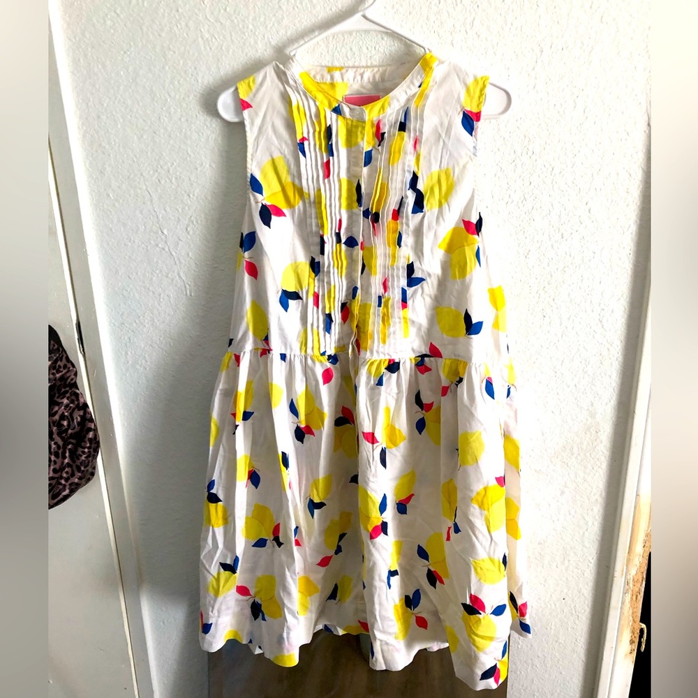 Kate Spade Sleeveless Lemon Shirt Dress